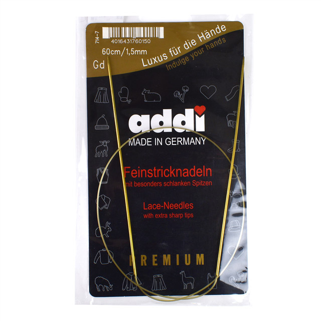 addi-アディ- 輪針 60cm/1.5mm(714-7) ゴールド 06Cq99_