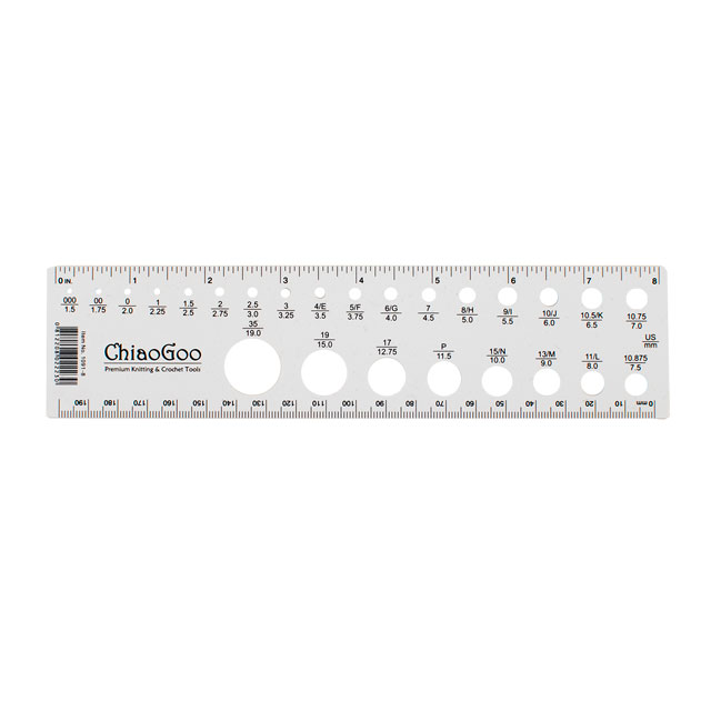 Chiao Goo-チャオグー- Knitting Needle Crochet Hook Gauge 編み針ゲージ(1091-8) 06Cq99_
