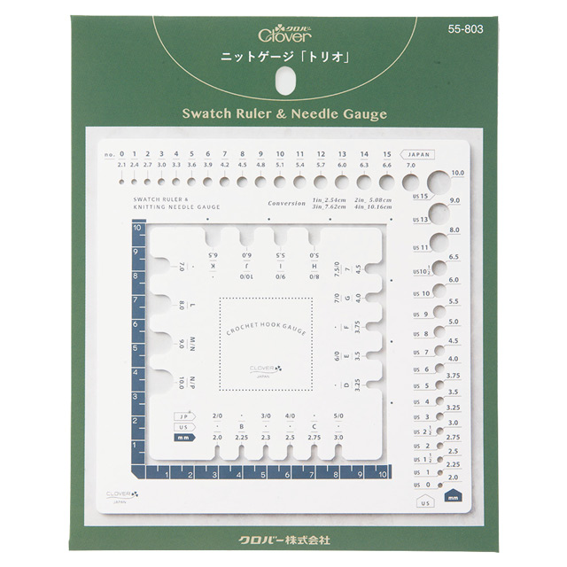 クロバー ニットゲージ「トリオ」(55-803) 06Cq99_