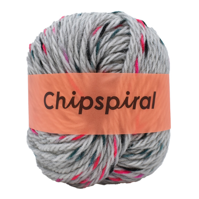 毛糸 ダルマ(横田) チップスパイラル 2.ライトグレーベース 99Zz99_