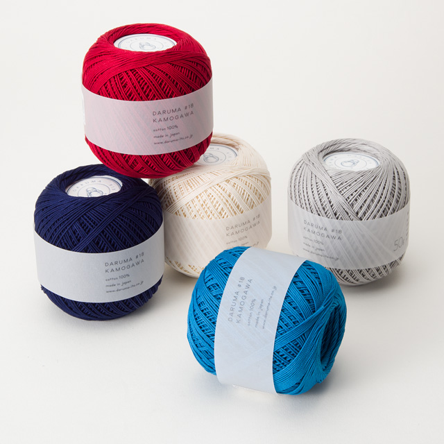 レース糸 ダルマ(横田) 鴨川 #18 102.アイボリー 06Bn99_