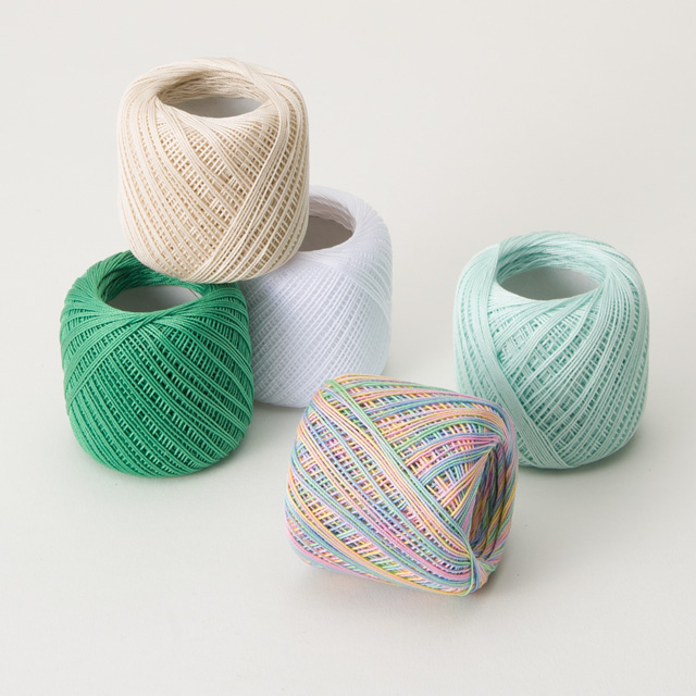 ダルマ(横田) レース糸 #40 紫野 かすり 10g 色番51 06Bn99_