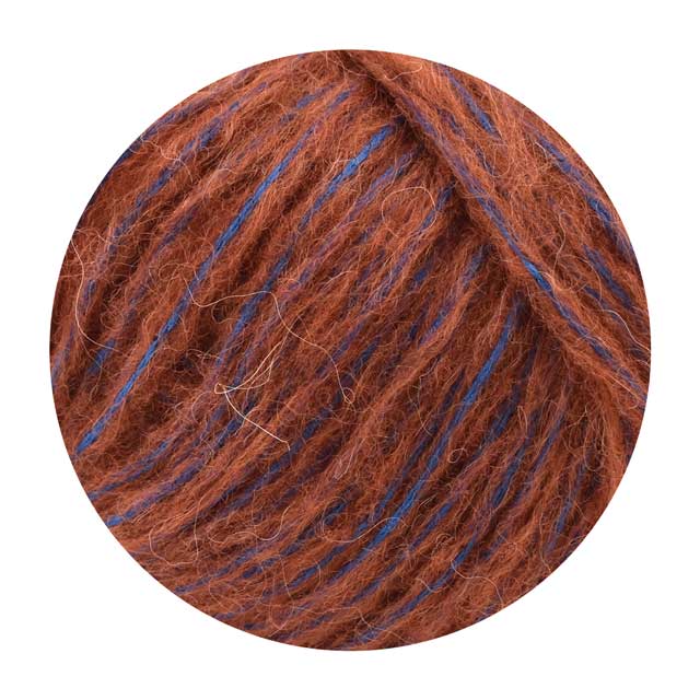 毛糸 ダルマ(横田) ギーク 5.トマト×ブルー 06Co99_