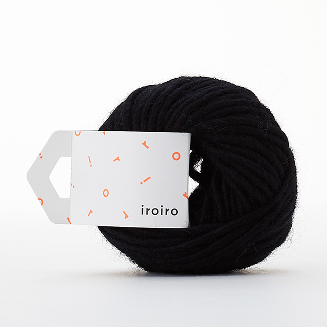 毛糸 ダルマ(横田) iroiroロービング(1420-0120) 120.黒 06Co99_
