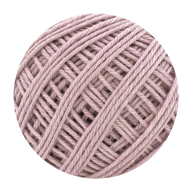 毛糸 ダルマ(横田) ランブイエウールコットン 2.モーヴピンク 06Co99_
