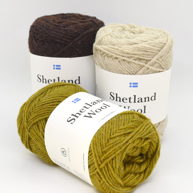 毛糸 ダルマ(横田) シェットランドウール 1.きなり 06Co99_