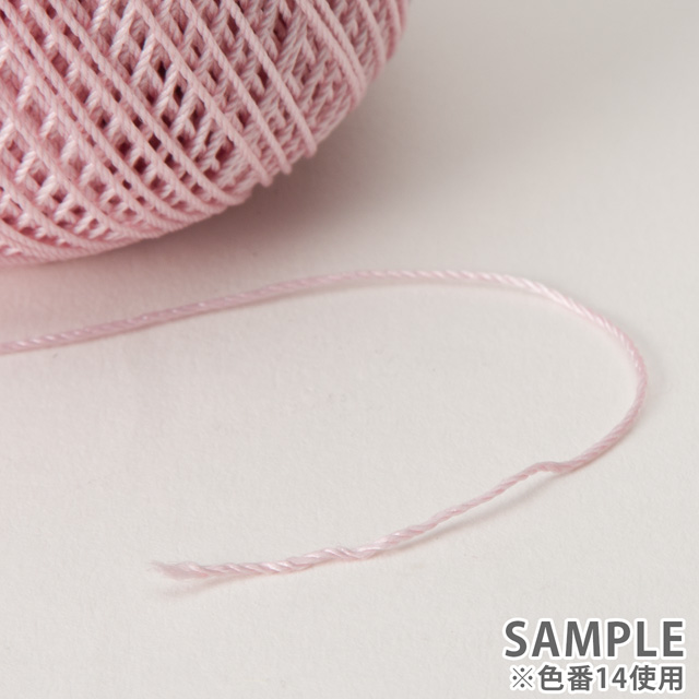 ダルマ(横田) 絹のレース糸 #30 15.ライラック 06Bn99_