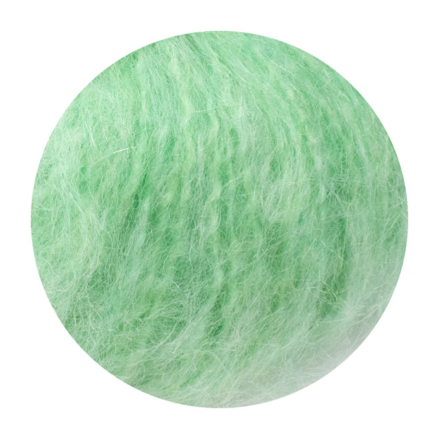 毛糸 ダルマ(横田) ウールモヘヤ 14.アイスグリーン 06Co99_