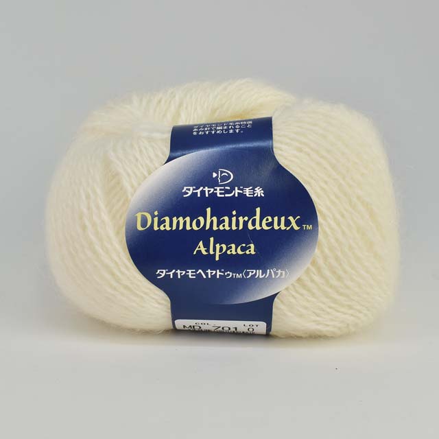 毛糸 ダイヤ モヘヤドゥアルパカ 色番701 06Co99_