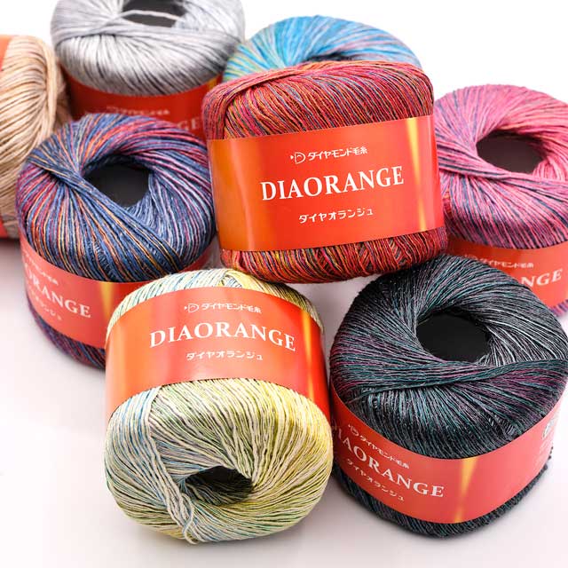 手編み糸 ダイヤ オランジュ 色番5104 06Co99_