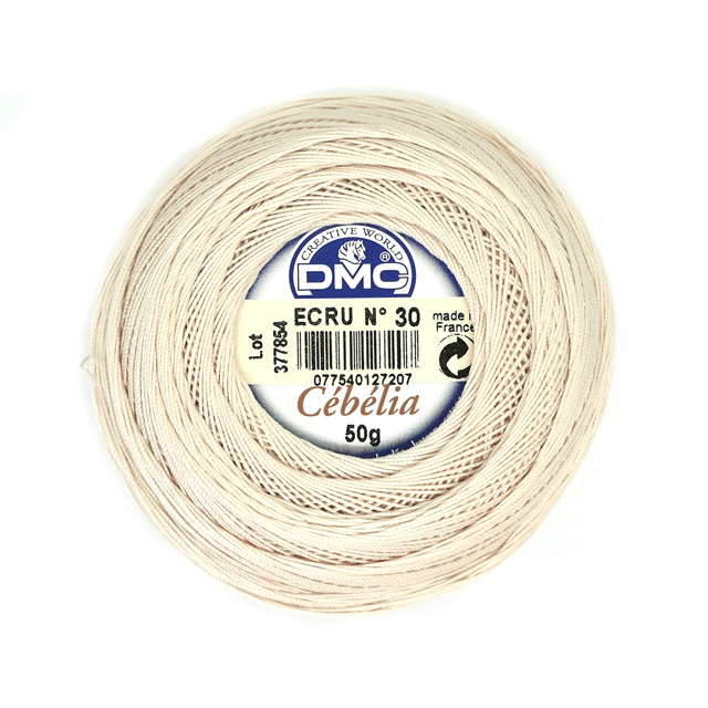 レース糸 DMC セベリア 基本色 Art167 #30 ECRU.生成 06Co99_