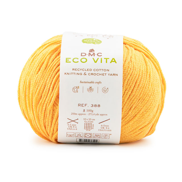 手編み糸 DMC ECO VITA エコヴィータ 388 リサイクルコットン(388) 色番9 06Co99_