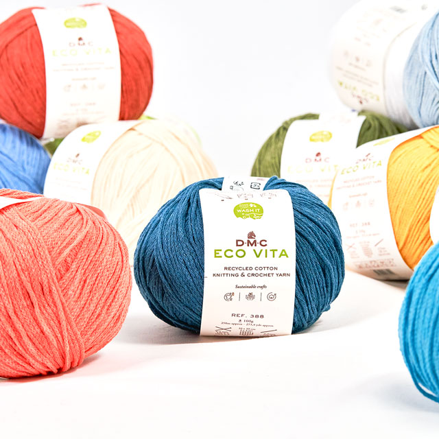 手編み糸 DMC ECO VITA エコヴィータ 388 リサイクルコットン(388) 色番9 06Co99_
