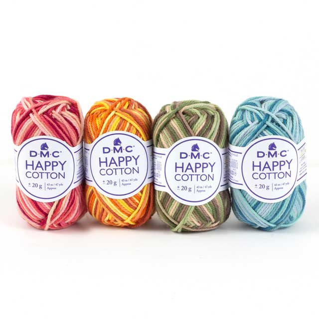 手編み糸 DMC ハッピーコットン 段染め 652.Strawberry Fields 06Co99_