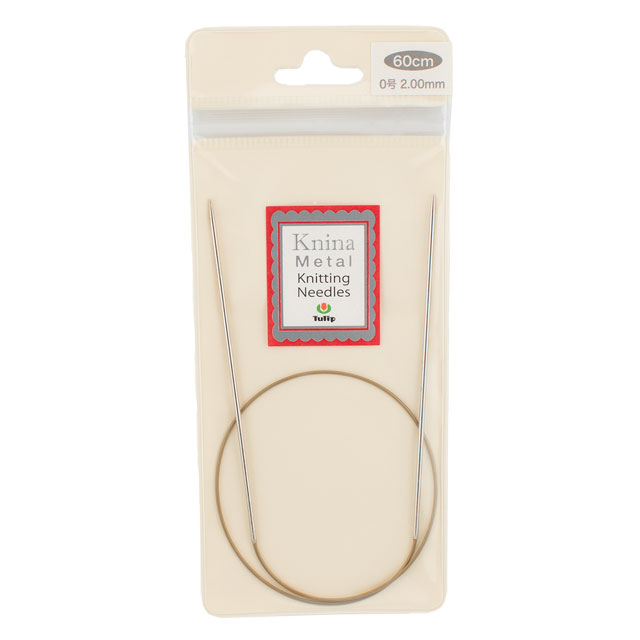Tulip-チューリップ- ニーナ メタル ニッティング ニードルズ 輪針(KMJA-60200) 60cm/0号 06Bq33_