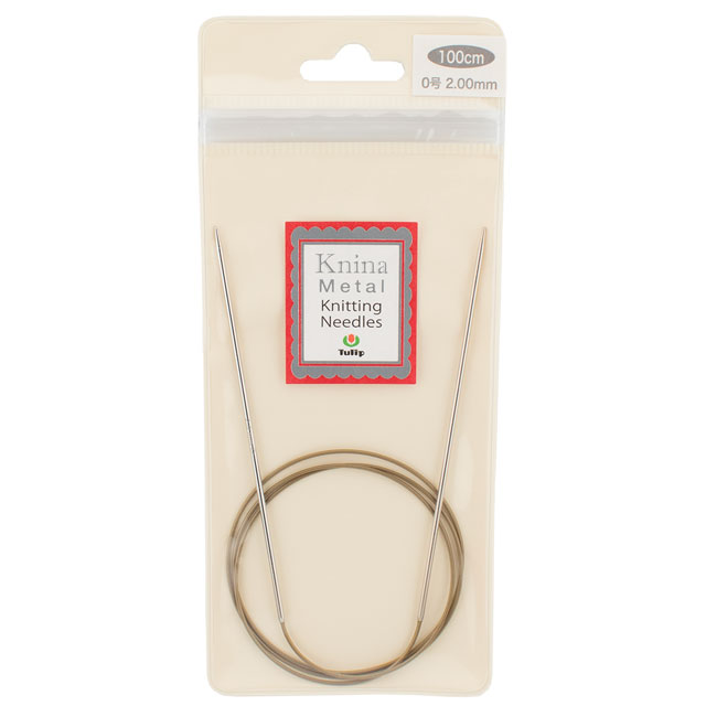 Tulip-チューリップ- ニーナ メタル ニッティング ニードルズ 輪針(KMJA-100200) 100cm/0号 06Bq33_