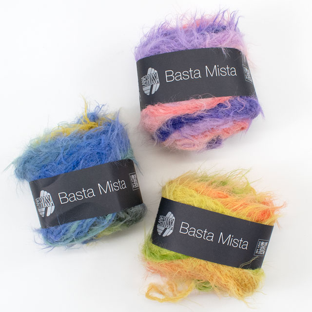 毛糸 LANA GROSSA-ラナグロッサ- Basta Mista・ バスタ ミスタ 101.マスタード/ライムグリーン/ロイヤル/ジーンズ/グレー/マウスグレー 06Co99_