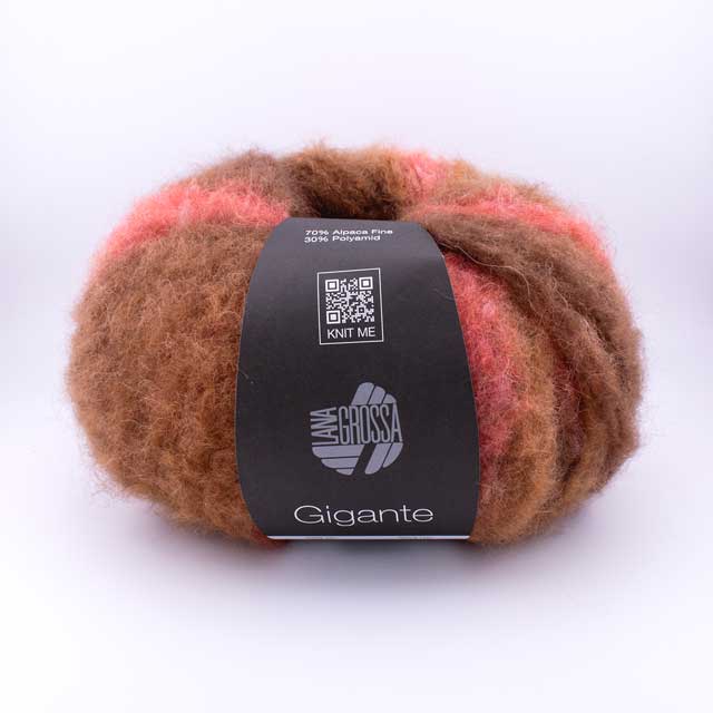 毛糸 LANA GROSSA-ラナグロッサ- GIGANTE・ギガンテ(1614) 5.レッド×ブラウン系 06Co99_