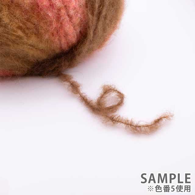 毛糸 LANA GROSSA-ラナグロッサ- GIGANTE・ギガンテ(1614) 5.レッド×ブラウン系 06Co99_