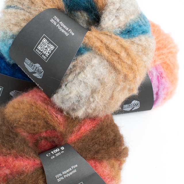 毛糸 LANA GROSSA-ラナグロッサ- GIGANTE・ギガンテ(1614) 5.レッド×ブラウン系 06Co99_