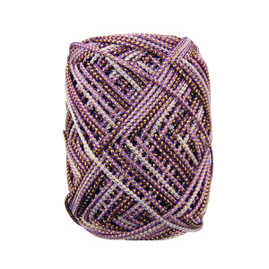 編み糸 メタリックヤーン(ルビー) 520.ベビーパープル・モーヴ・ブドウ×ゴールド 06Co99_