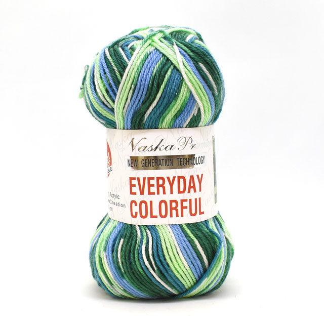 毛糸 エブリデイカラフル(N-57) 色番326 06Co99_