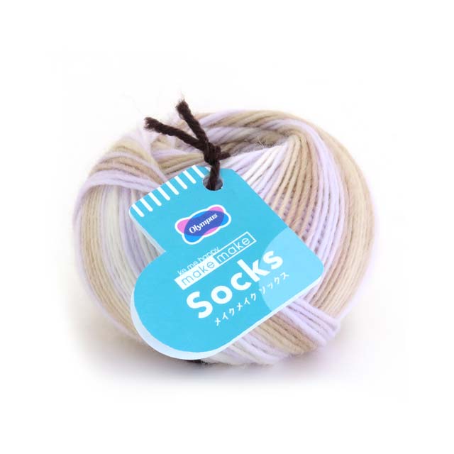 毛糸 オリムパス メイクメイク　ソックス 色番901 06Co99_
