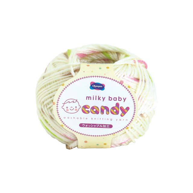 毛糸 オリムパス ミルキーベビー　キャンディ 色番201 06Co99_