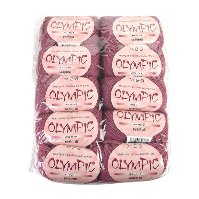 毛糸(10玉1袋) Olympic・オリンピック 純毛 中細 色番.117 14Yy88j