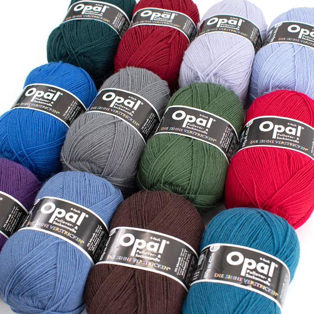 毛糸 Opal-オパール- 単色 4ply/4本撚り 100g巻 1990.グラスグリーン 06Co99j