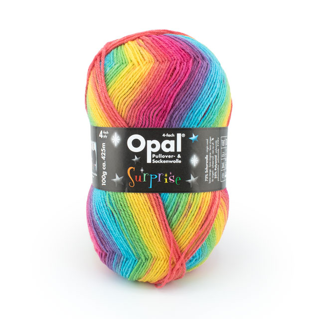 毛糸 Opal-オパール- サプライズ 4ply/4本撚り 4061.レインボー 06Co99j