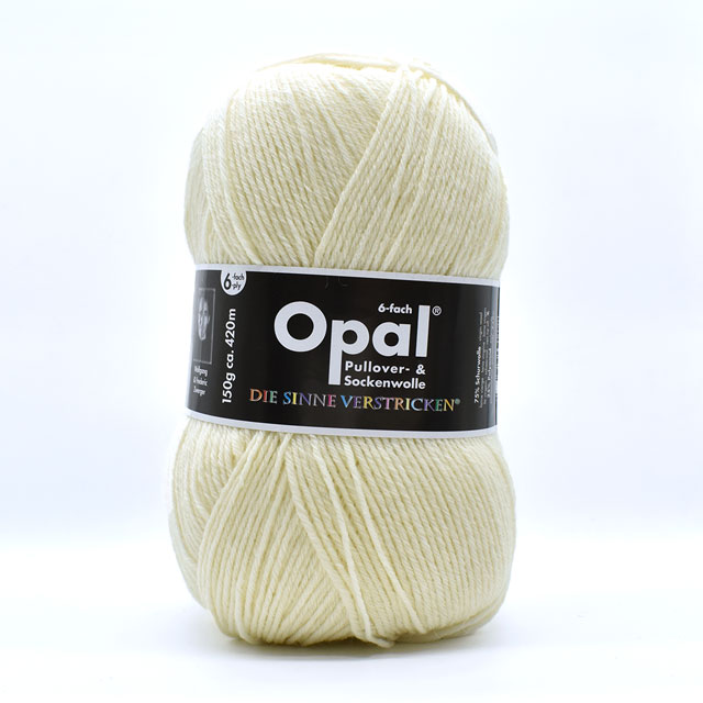 毛糸 Opal-オパール- 単色 6ply/6本撚り 150g巻 5300.ホワイト 06Co99j