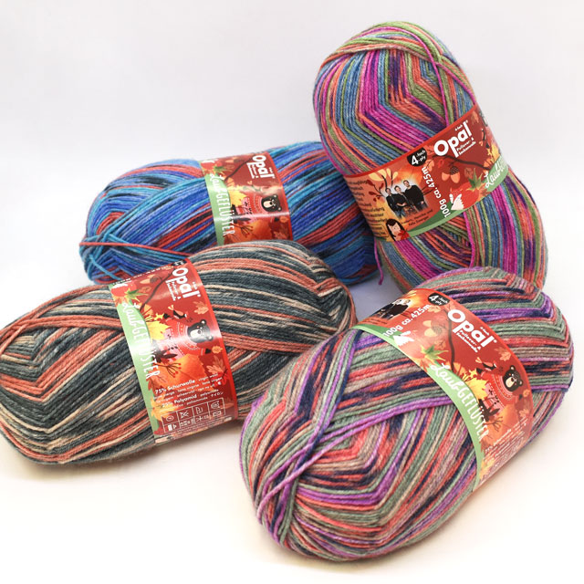 毛糸 Opal-オパール- 秋のささやき 4ply/4本撚り 11250.ベリー 06Co99j