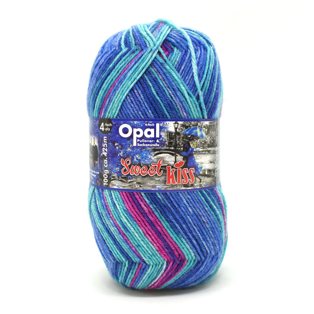 毛糸 Opal-オパール- スイートキス 4ply/4本撚り 11260.青い傘 06Co99j