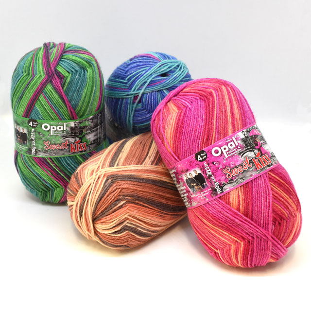 毛糸 Opal-オパール- スイートキス 4ply/4本撚り 11260.青い傘 06Co99j