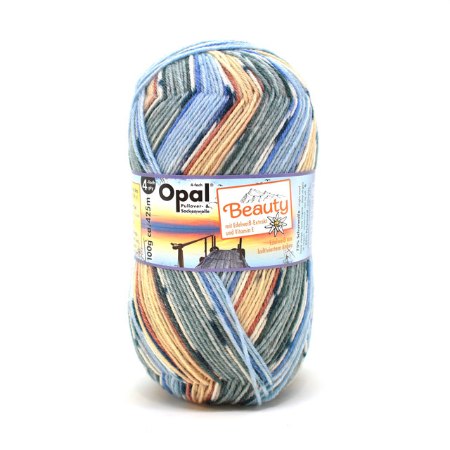 毛糸 Opal-オパール- ビューティー3 4ply/4本撚り 11302.氷風呂 06Co99j