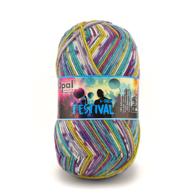 毛糸 Opal-オパール- フェスティバル 6ply/6本撚り 11423.ステージショー 06Co99j