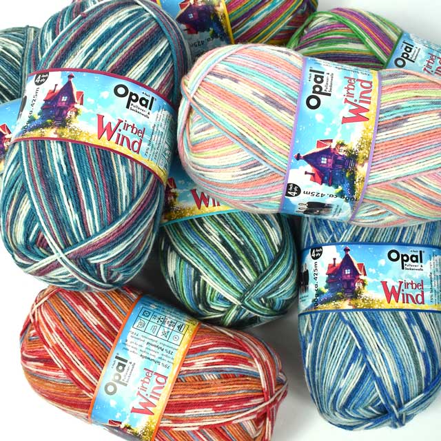 毛糸 Opal-オパール- つむじ風 4ply/4本撚り 11470.踊る葉っぱ 06Co99j