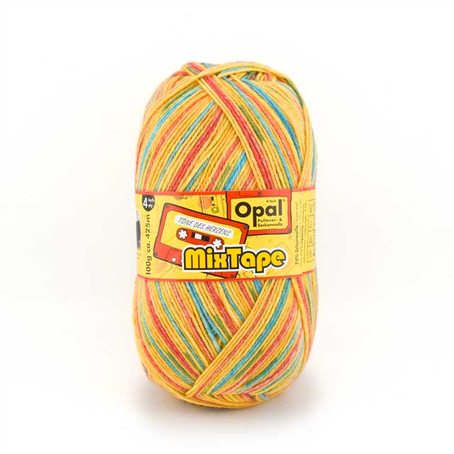 毛糸 Opal-オパール- ミックステープ 4ply/4本撚り 11494.サフランテープ 06Co99j