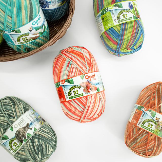 毛糸 Opal-オパール- レーゲンヴァルト21 6ply/6本撚り 11616.キタキツネ 06Co99j