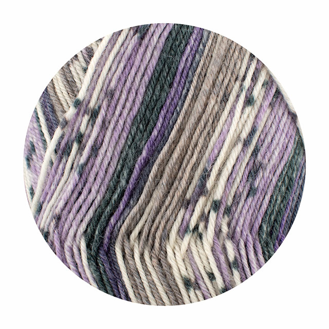 毛糸 Opal-オパール- KFSオリジナルカラー 4ply/4本撚り KFS110.ライラック/グレー・パープル系 06Co99j