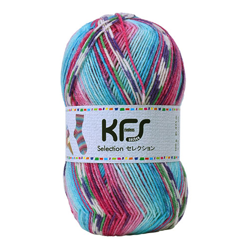 毛糸 Opal-オパール- KFSセレクション 4ply/4本撚り KFS128.アイスクリーム/水色・ピンク系マルチカラー 06Co99j