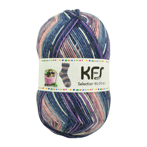 毛糸 Opal-オパール- KFSセレクション 4ply/4本撚り KFS158.ベリースムージー/ブルー×ピンク系カラー 06Co99j
