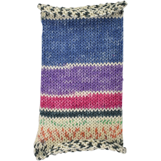 毛糸 Opal-オパール- KFSオリジナルカラー 6ply/6本撚り ぽっちゃり君 KFS162.マイスマイル/ブルー・パープル系マルチカラー 06Co99j