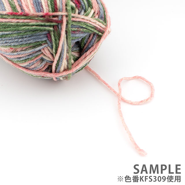 毛糸 Opal-オパール- KFS シャーフパーテ 6ply/6本撚り ぽっちゃり君 KFS309.桜 06Co99j