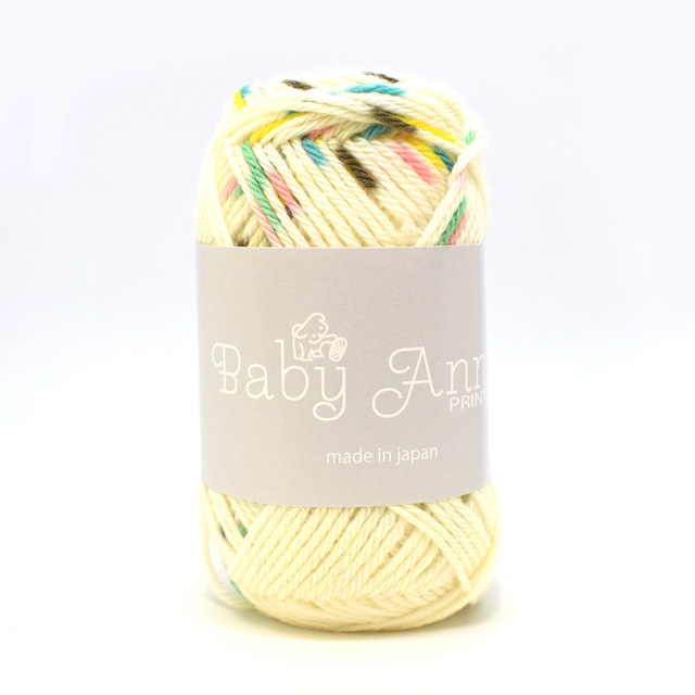 毛糸 パピー ベビーアニープリント 色番201 06Co99_