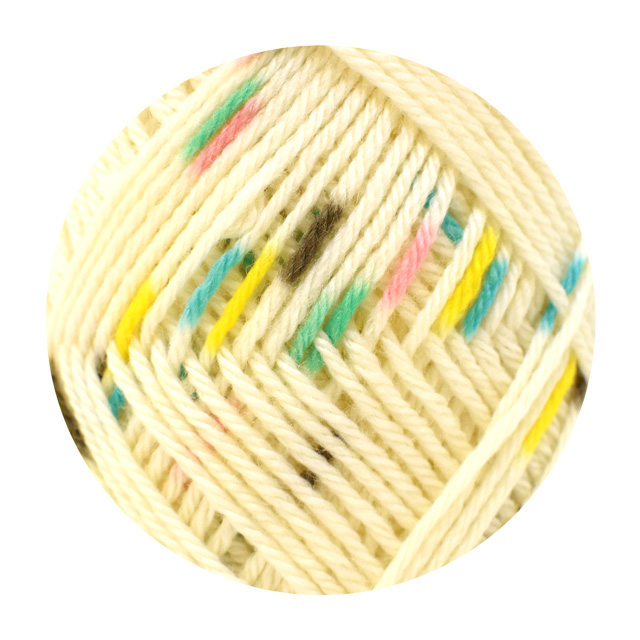 毛糸 パピー ベビーアニープリント 色番201 06Co99_