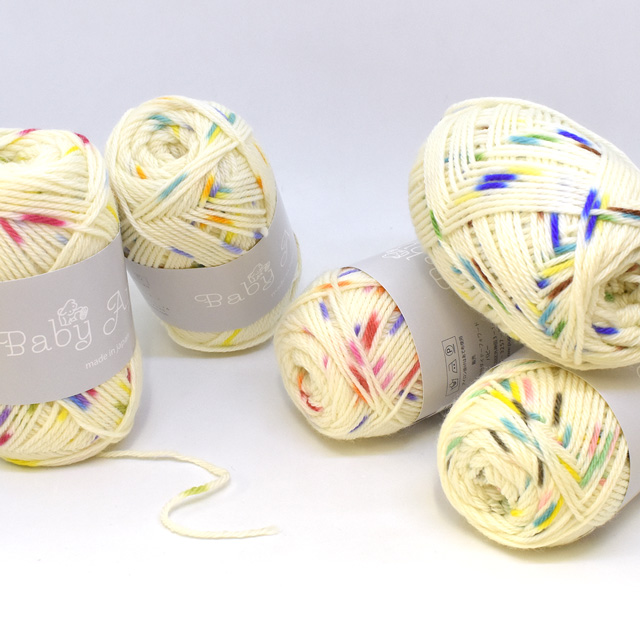 毛糸 パピー ベビーアニープリント 色番201 06Co99_