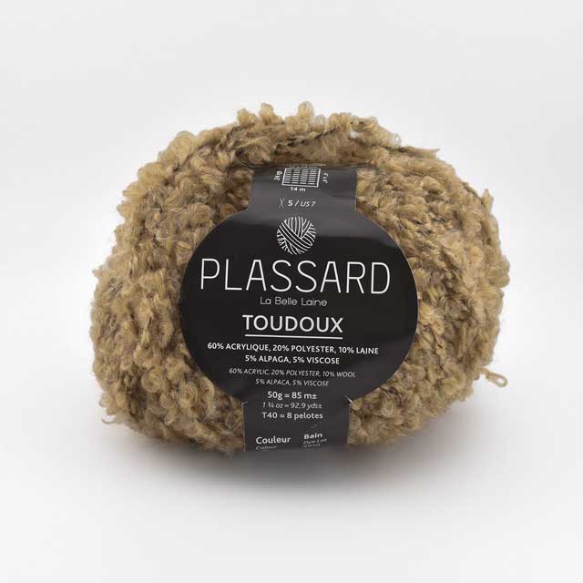 毛糸 Plassard-プラッサー- TOUDOUX・トゥドゥ 80.キャメル 06Co99_