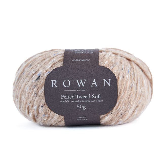 毛糸 ROWAN-ローワン- Felted Tweed Soft・フェルテッドツイードソフト(9802249) 11.Camel 06Co99j